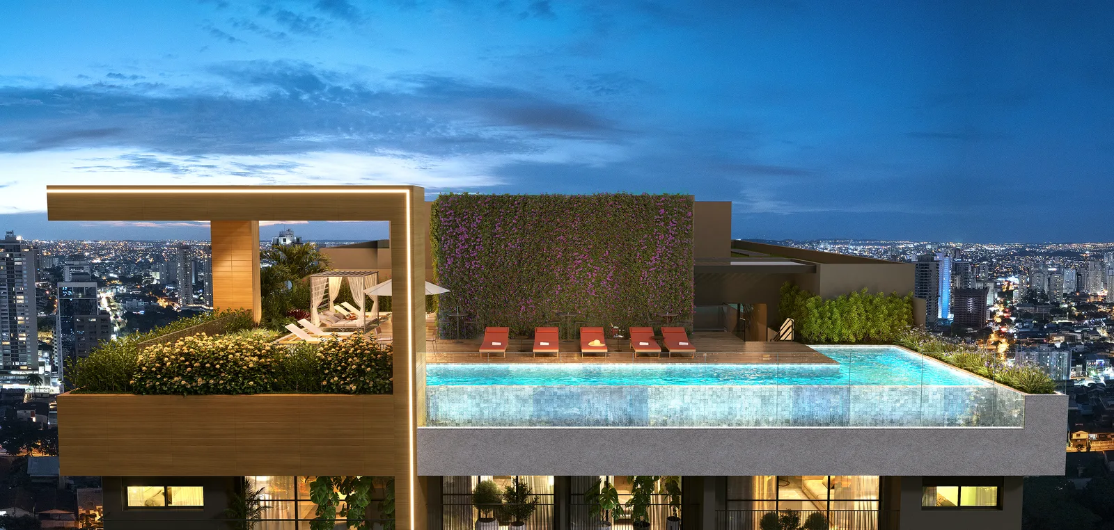 Voo sobre o rooftop